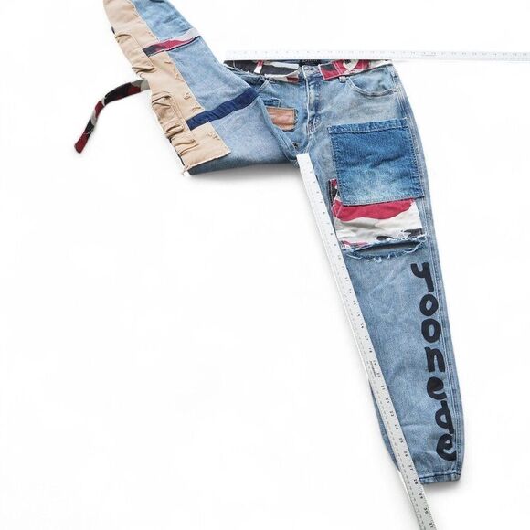 Slaskust from S.T Team 2019-2020 Deconstructed Patchwork Streetwear Pants Men 30 - Picture 8 of 10